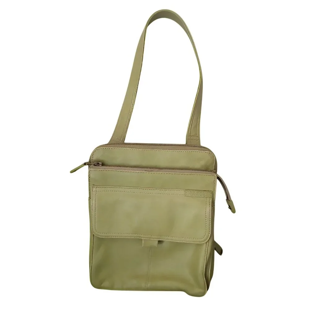 Fossil Women's Shoulder Bag Leather Vintage Green Size Small - Picture 1 of 14